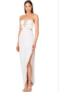 Clad White Long Dress