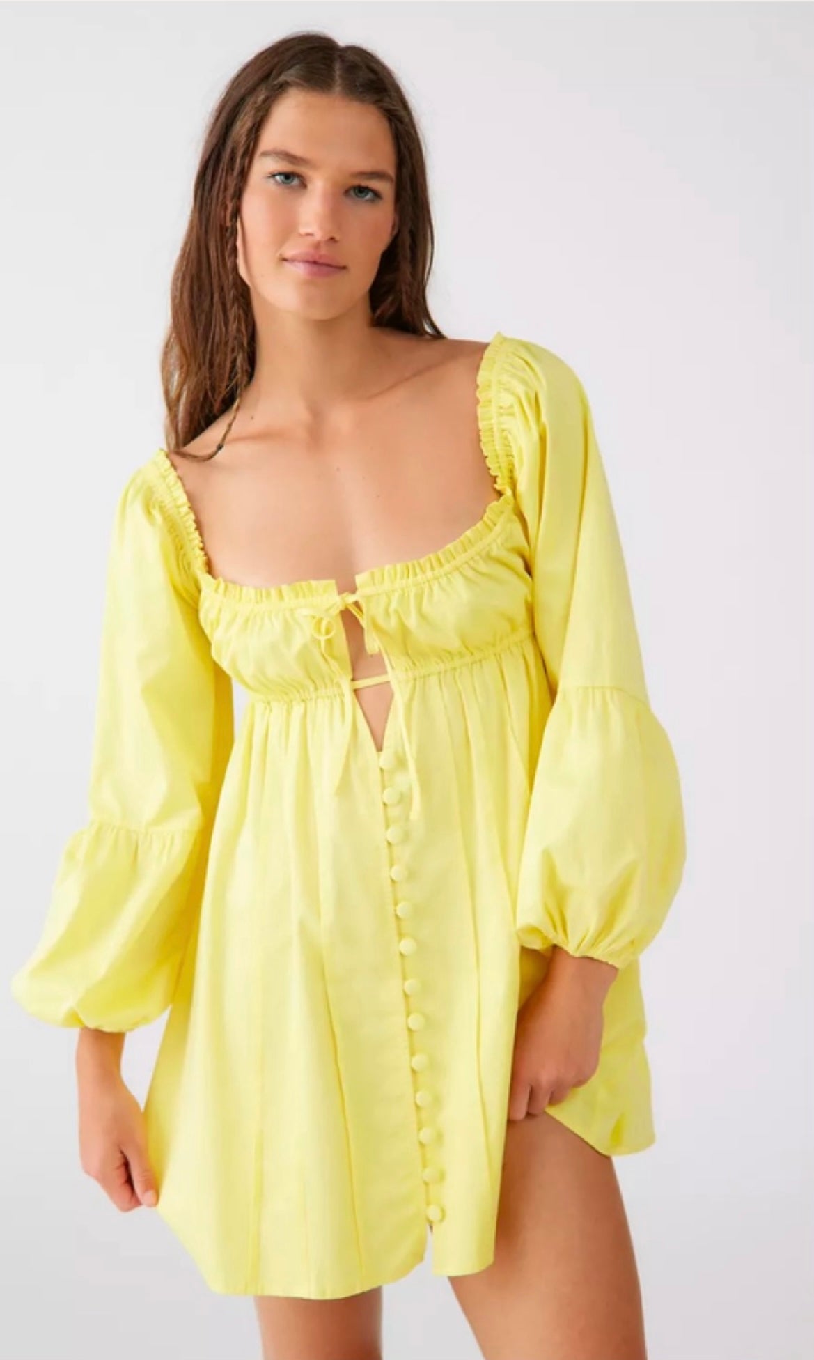 Puffy Sleeves Frock Dress