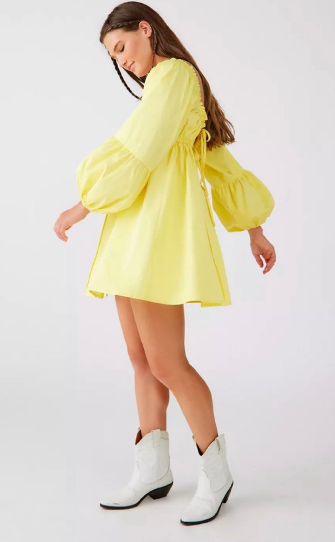 Puffy Sleeves Frock Dress