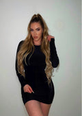 Mock Neck Dress