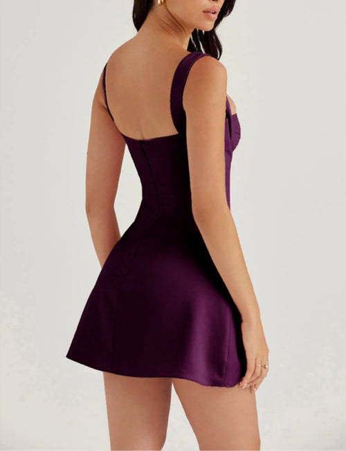 Alicia Purple Mini Dress